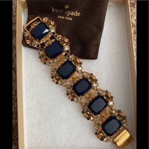 Kate spade bracelet- blue and gold detail
